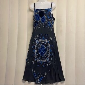 Vintage Meghan Matthews Women’s Dress Size 14 Velvet Whimsigoth Fairy Grunge Y2K